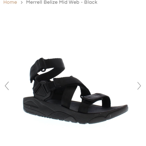 Merrell. Belize sandal. Worn once. Black. Size 9. - Picture 4 of 7